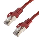 Netwerkkabel S/FTP PIMF Cat. 7 0,50 meter rode patchkabel Gigabit Ethernet LAN DSL CAT7-kabel