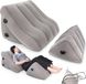 Unyqoos® Set de coussins gonflables pour le dos et les jambes – gris