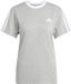 Adidas Dames-T-shirt Essentials M Grijs Katoen Lente/Zomer 2025