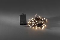 KONSTSMIDE - LED string cherry on batt timer 80x - warm white