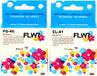 FLWR - Cartouches / Canon PG-40 / CL-41 Multipack / Noir et couleur