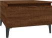 vidaXL Bijzettafel 50x46x35 cm bewerkt hout bruin eikenkleur