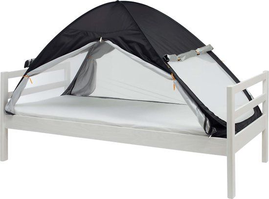 Deryan Luxe Bedtent Pop Up klamboe - 200x90cm - Zwart