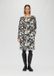 s.Oliver Robe à manches longues, col rond, motif floral, longueur mollet, poches latérales, écru, taille 44