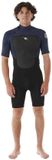 Rip Curl Omega Classic 2 Mm Spring Shorty à manches courtes et zip dorsal noir XS Homme