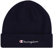 Champion Lifestyle Caps (806064) – gerecycled acryl gebreid garen geborduurd script logo uniseks muts, Blauw (BS501), Eén maat
