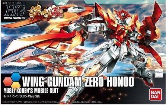 Merkloos Bandai HGBF Wing Gundam Zero Honoo Model Kit