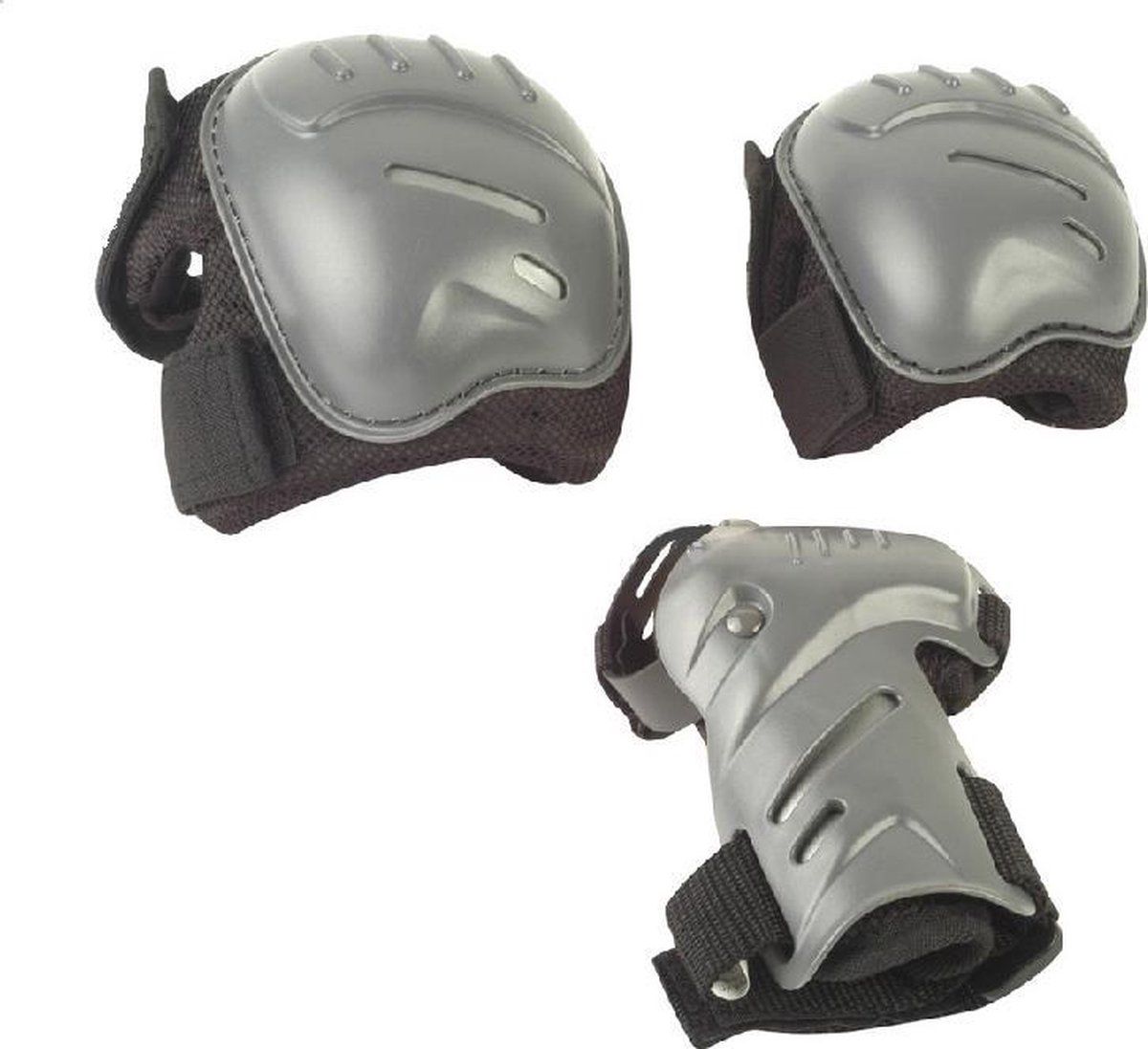 HUDORA Biomechanische Bescherming Set beschermers 83029, Maat S, Zwart/Grijs