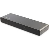 StarTech.com TB3DK2DHV station d'accueil pour ordinateur portable & duplicateur de ports Filaire Thunderbolt 3 Gris