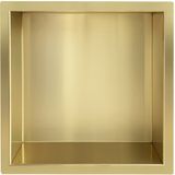 Wiesbaden Demis Inbouwnis - 30x30x7cm - Geborsteld Messing