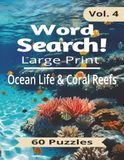 Ocean Life & Coral Reefs Word Search Puzzle Book for Adults