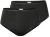 Schiesser 2PACK Midi Dames Onderbroek - Zwart - Maat 4XL