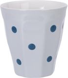 Excellent Houseware Mok aardewerk 250ml met stippen