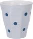 Excellent Houseware Mok aardewerk 250ml met stippen