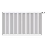 Stelrad Novello 8 paneelradiator 60x60cm type 22 1039watt 8 aansluitingen Staal Wit glans 0662062206