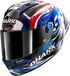 SHARK Aeron-GP FIM Racing #1 Replica Zarco Signature Wit Zwart Blauw WKB - Helm