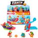 PIRATIX ADVENTURE WORLD Shark Treasure Serie, Captain Pack, anker met 4 piratix, 1 gouden kapitein, 4 "kristallen", Sea Speeder, Katapult, 2 Kristaleffectvlaggen, Pack 5/6