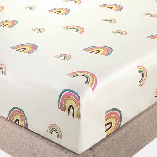 NOUS Kids katoenen hoeslaken Little Rainbow