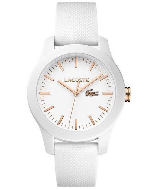 Lacoste 2000960 Dameshorloge met siliconen band - Wit