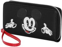 Mickey Karactermania Disney Mickey Mouse Portemonnee met rits Imitatieleer Zwart