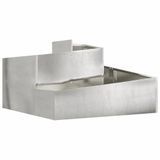 VidaXL Plantenbak zilver 60 x 60 x 50 cm roestvrij staal