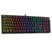 The G-Lab Keyz Radium Gaming-toetsenbord, bekabeld, AZERTY, mechanisch toetsenbord, lineaire rode schakelaars, anti-ghosting, 26 toetsen, regenboog-achtergrondverlichting, 20 modi, compatibel met pc