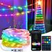 Merkloos 200 leds 20 m RGB feeënlichtketting USB Bluetooth String Light
