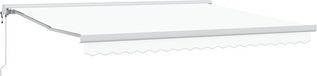 vidaXL Storefront électrique 4 x 3 m Blanc Polyester