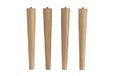 Schildmeyer Meubelvoet, set van 4, massief eiken, 27 cm