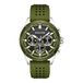 POLICE Analoog horloge 'Motion' zilvergrijs / groen / zwart