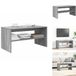 vidaXL TV-meubel - 80x40x40 cm - Bewerkt Hout - Grijs Sonoma Eikenkleurig