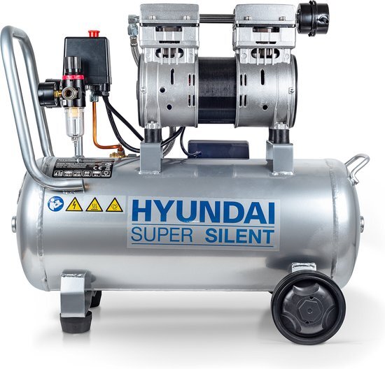 Hyundai stille compressor 30L olie-vrij 1PK