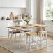 Maison Exclusive Tabouret de bar haut EKAI, 2 pièces, blanc, 40 x 29 x 63 cm