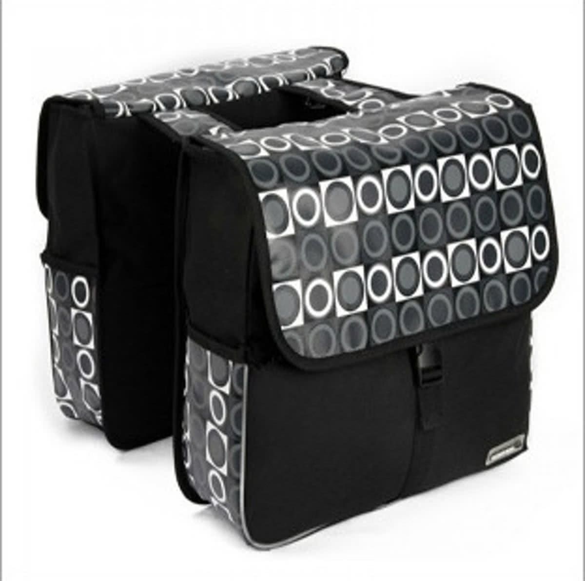 ABC-LED Bagagedrager tas - 14600 zwart/grijs patroon