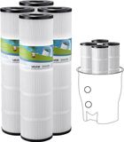VEVOR 4-Pack Zwembadfilterpatroon 9,8 M² Vervangingsfilter voor Pentair CCP320