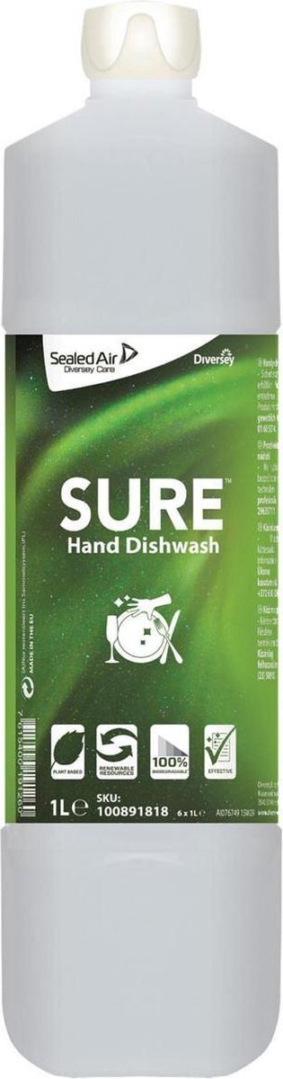 Diverse Diversey handafwasmiddel sure, 1 liter