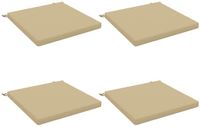 vidaXL - Zitkussens - SOEST - 4 stuks - 100% Polyester - Beige