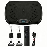 Fitby Trilplaat - Trilplaat Fitness - Powerplate - Inc. weerstandbanden en handvatten - Met Afstandsbediening - 3 Trainingsstanden - 120 Snelheidsniveaus - Zwart