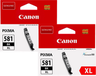 Canon CLI-581XL Black Ink Cartridges - 2 Pack