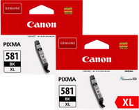 Canon CLI-581XL Black Ink Cartridges - 2 Pack