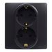 Legrand Niloé 396498 dubbele schakelaar 10A monoblock, compleet mechanisme, zwart