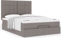 Maison Exclusive - Cadre de lit ottoman avec matelas taupe, 140x200 cm, textile