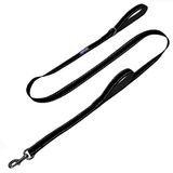 Heavy Duty dubbele handgreep verkeer hondenriem reflecterend nylon 15,5 cm
