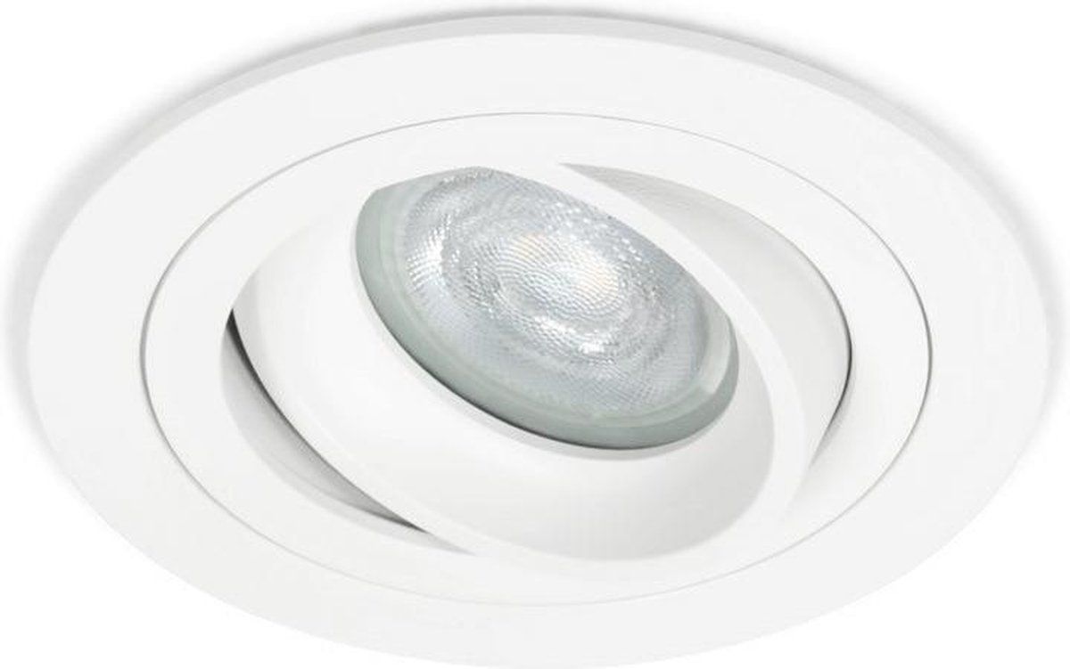 Philips Aake Dimtone Inbouwspot - Rond Wit - Dimbaar - 4.9W - Philips LED