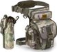 Unyqoos® Sacoche tactique de cuisse en nylon, camouflage