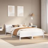 Maison Exclusive - Lit en bois massif sans matelas, blanc, 120x200 cm, en pin