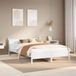 Maison Exclusive - Lit en bois massif sans matelas, blanc, 120x200 cm, en pin