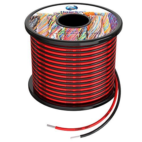 22awg 0,3 mm² siliconen elektrische draadkabel 2 x 30 meter zuurstofvrij hoge temperatuur bestendige gedraaide vertind koperdraad