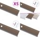 vidaXL Trapneuzen L-vormig 5 st 100 cm aluminium bruin