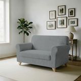 MB HOME BASIC Elastische bankhoes Iris lichtgrijs 2-zits